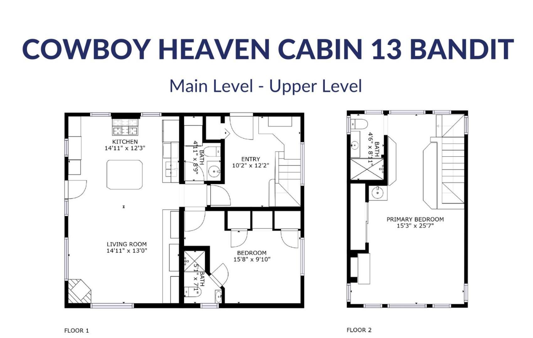 Cowboy Heaven Cabin 13 Bandit Біґ-Скай Екстер'єр фото